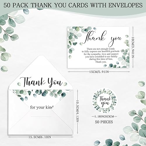 Miniatura 3 de Patelai Juego de 50 tarjetas de agradecimiento funerarias para invitados, marcapáginas de ángel de metal con marcapáginas y borlas con sobres,