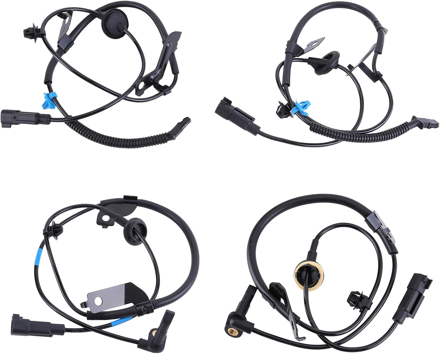 4PCS Front & Rear Left & Right ABS Speed Sensor Compatible with 08-17 for Mitsubishi Lancer Outlander 11-17 for Mitsubishi Outlander Sport RVR 4WD Replace 5105064AA 5105065AA 4670A031 4670A032