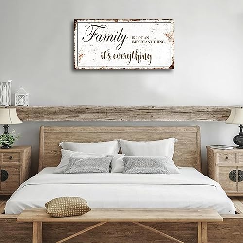 Miniatura 67 de Arte de pared en lienzo con citas inspiradoras para el hogar y la familia, arte de pared con texto en inglés «Home Sweet Home» enmarcado, con citas