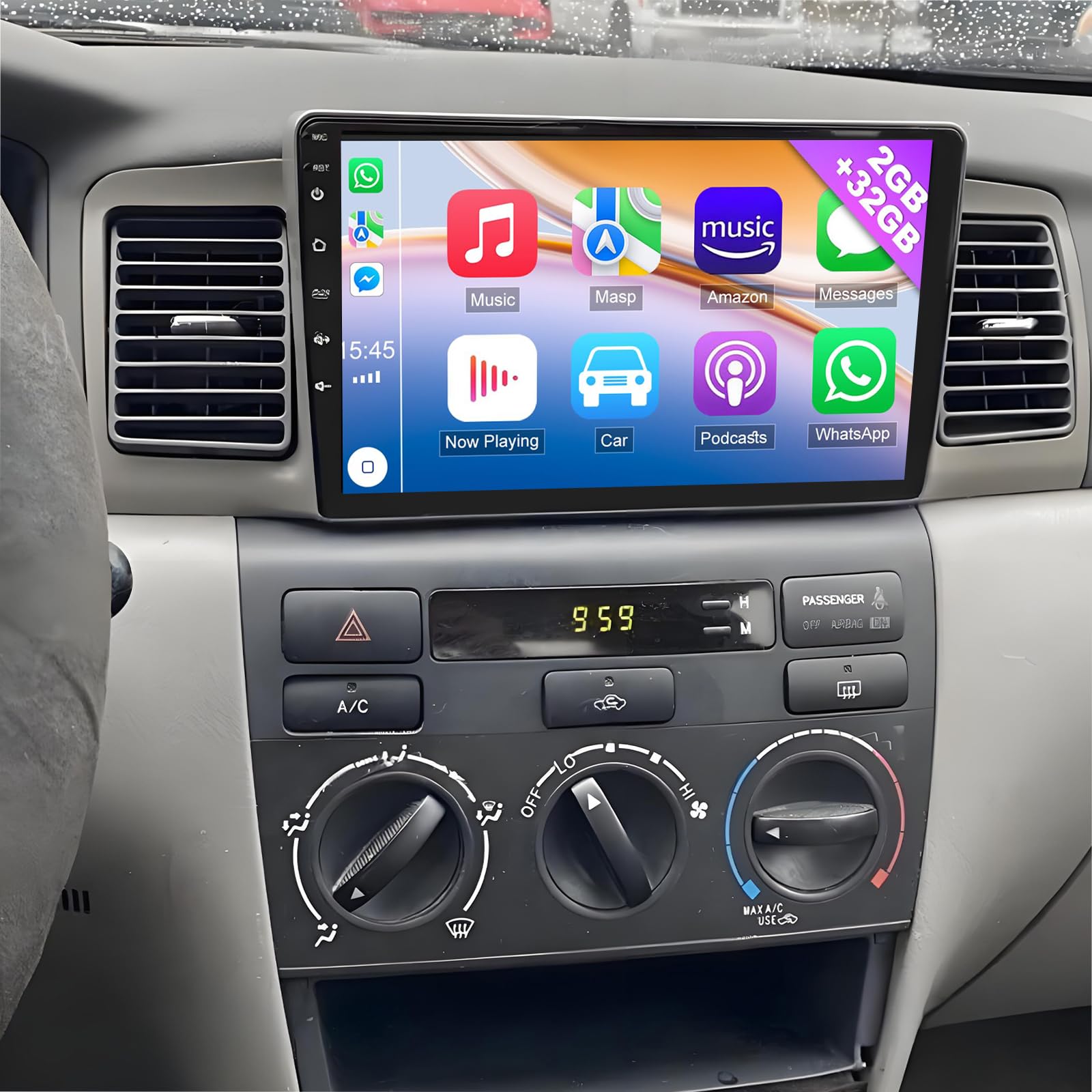 Android 13.0 Stereo Car Radio For Toyota Auris Corolla 2006-2012 CarPlay WiFi 4G Bluetooth GPS Navigation Car Multimedia Player