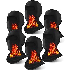 Xeoxarel Winter Face Mask Thermal Balaclava Cold Weather Windproof Full Face Cover Fleece Black
