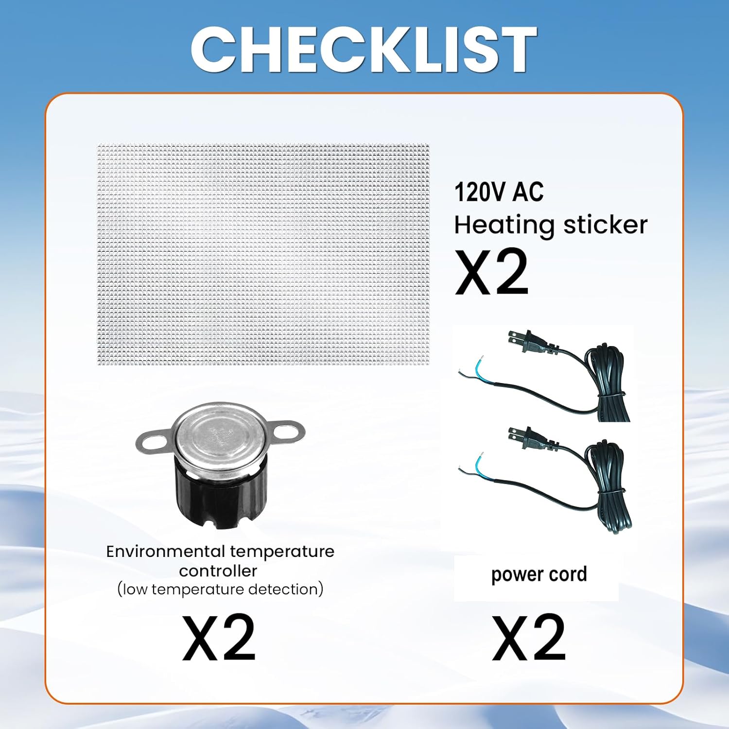 (2 Pack) 120V AC Heater Pad for RV Holding Tank, W 12" x L 18" with Automatic Thermostat Control, use with Up to 50 Gallons Fresh Water/Grey Water/Black Water Tank