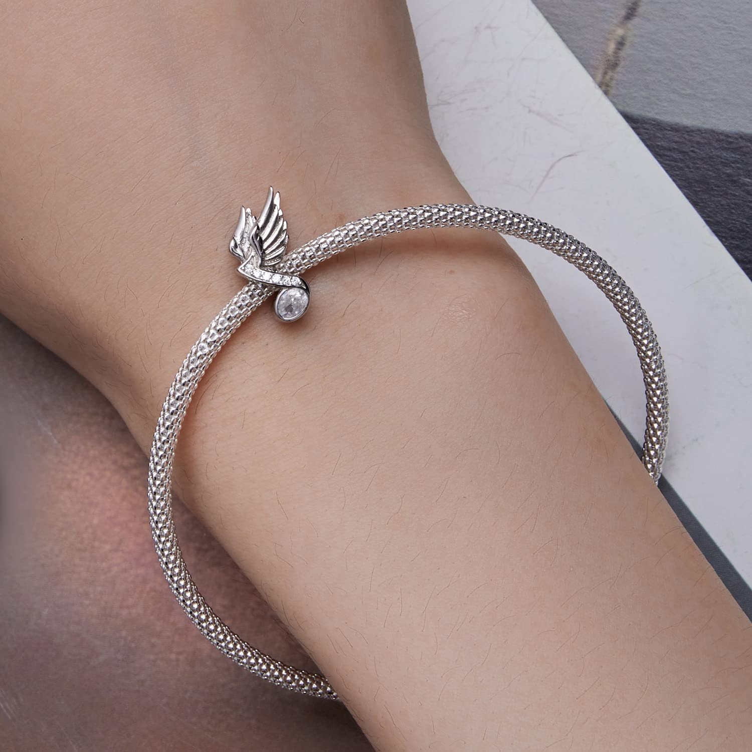 Accessori per braccialetti per strumenti musicali con perline fai-da-te in argento sterling 925