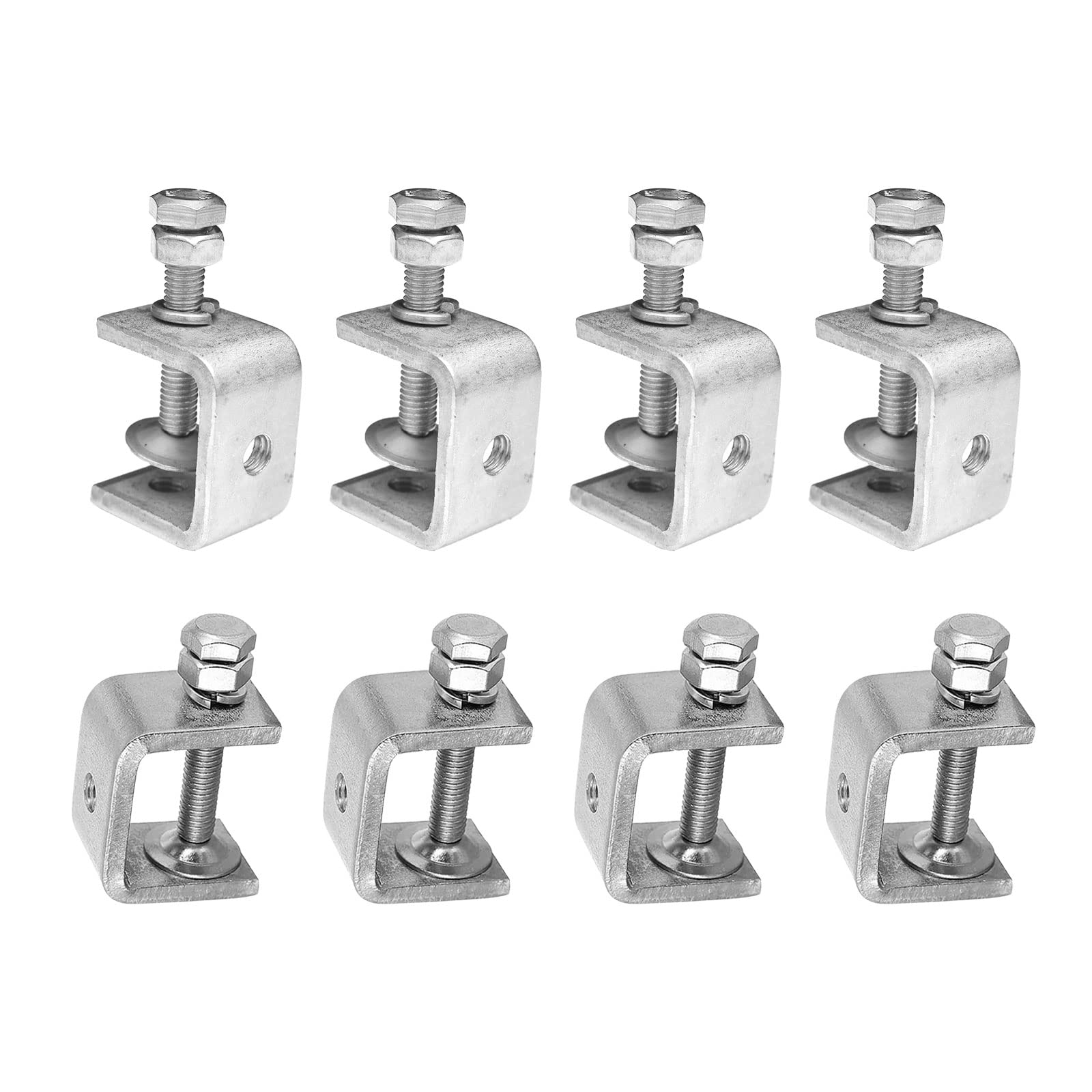 Buy 8Pcs Stainless Steel CClamp, Heavy Duty Woodworking Metal U Clamp