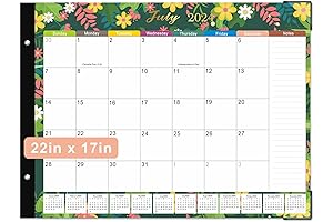 Desk Calendar 2024-2025 Large 22x17, 18-Month Desk Calendar 2024-2025 with 2025 Wall...