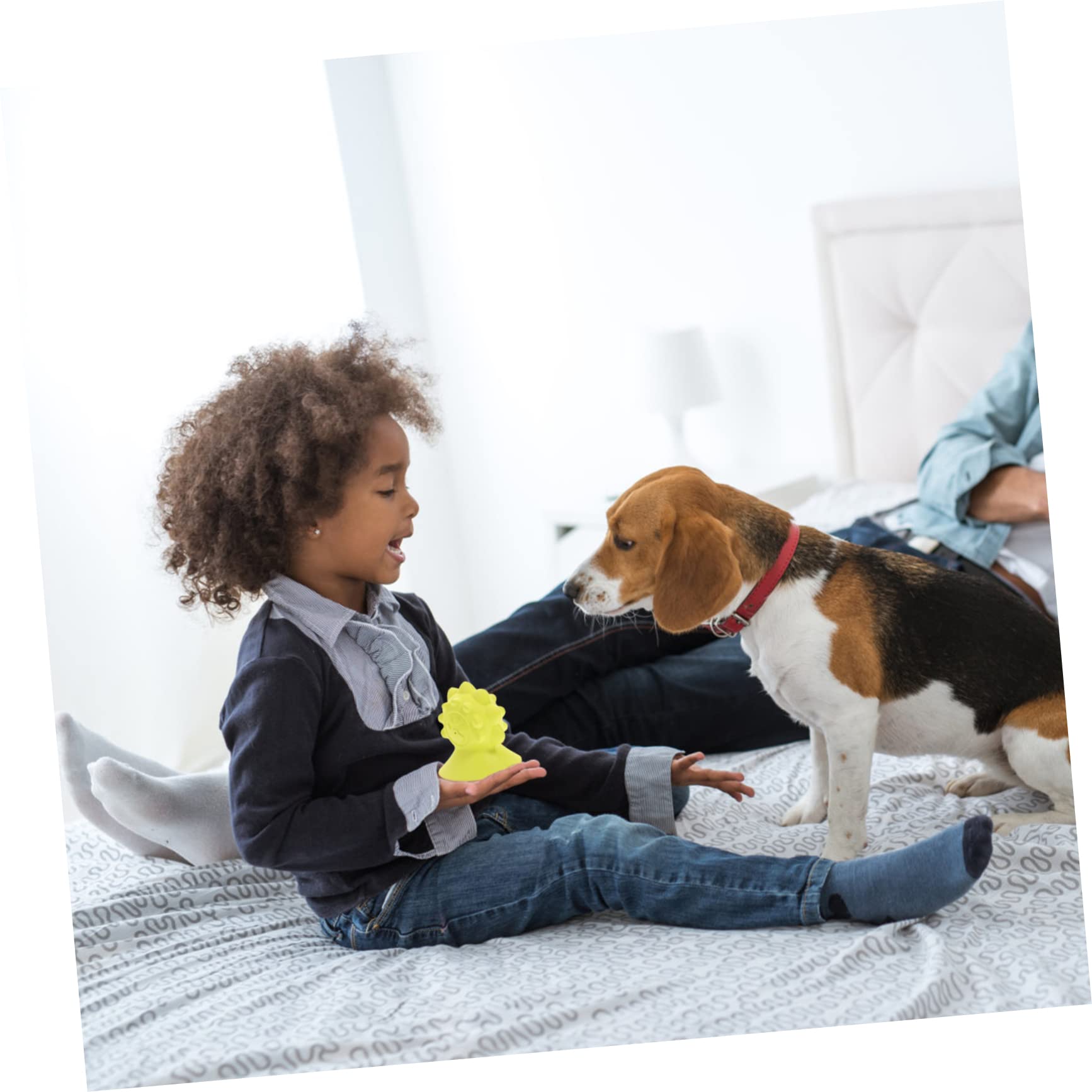 YARNOW 3 Piezas Perro de Juguete Cachorro Juguetes Hueso de Juguete Precioso Perro Juguete Suministro de Cachorro Juguete para Cachorros el Ventosa Suministros para s Caucho