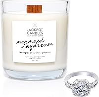 Vista 1 de Vela de sueño del día de la sirena con anillo en el interior (joyería sorpresa valorada en $15 a $5,000) Tamaño del anillo 6