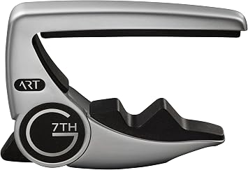 G7th Performance 3 6 String Silver Guitar Capo - Groundbreaking Tension Control & Adaptive Radius Technology - The Perfect Capo for Acoustic Guitar and Electric Guitar, UK Designed Excellence