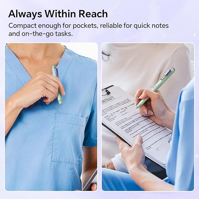 WRITECH Morph Gel Pen Medium Point 0.7mm Black 2 Pens + 2 Refills miniatura 8