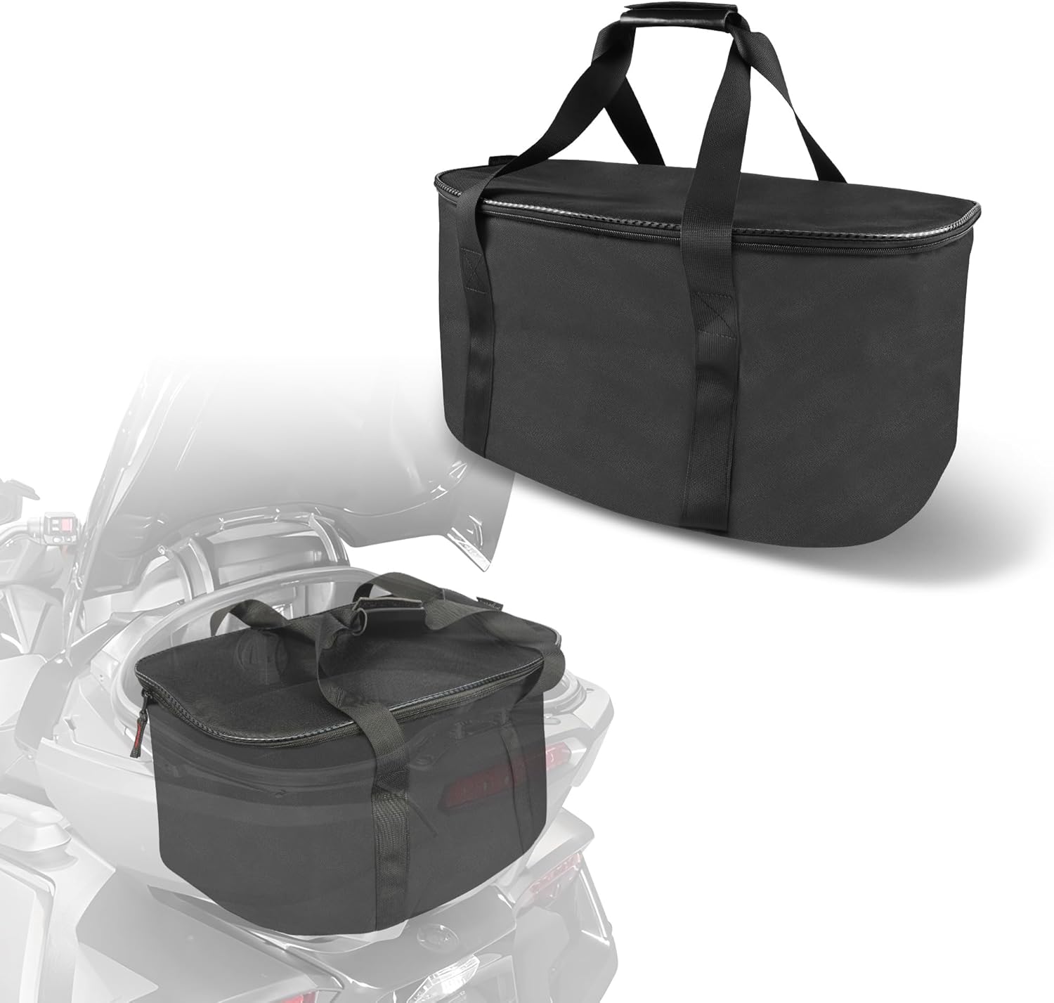 Rear Storage Cargo Bag f for Can Am Spyder RT/RTL/RTS (2020+), Removable Trunk Luggage Bag with Backpack Straps, Waterproof Trunk Organizer