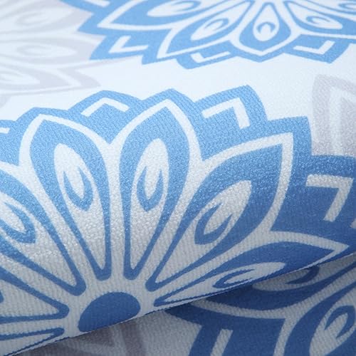 Miniatura 5 de 2 tapetes de cocina, tapetes florales azules para el hogar, alfombra lavable para decoración de cocina (20 x 32 pulgadas, 20 x 48 pulgadas, 19.7 x