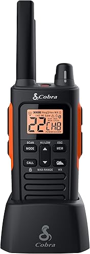 Miniatura 4 de Cobra Walkie Talkies impermeables RX680 (paquete de 2) y auriculares de vigilancia Cobra GA-SV01