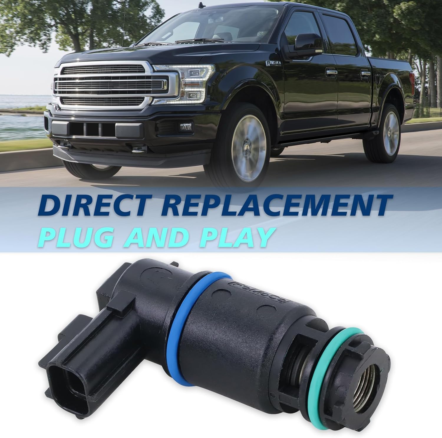 Vapor Canister Vent Solenoid Compatible With Ford F150 F250 Edge Escape Expedition Explorer Focus Fusion E-series Transit Lincoln Nautilus Navigator Mariner 2007-2024 Replace#911-216 9U5Z9F945C