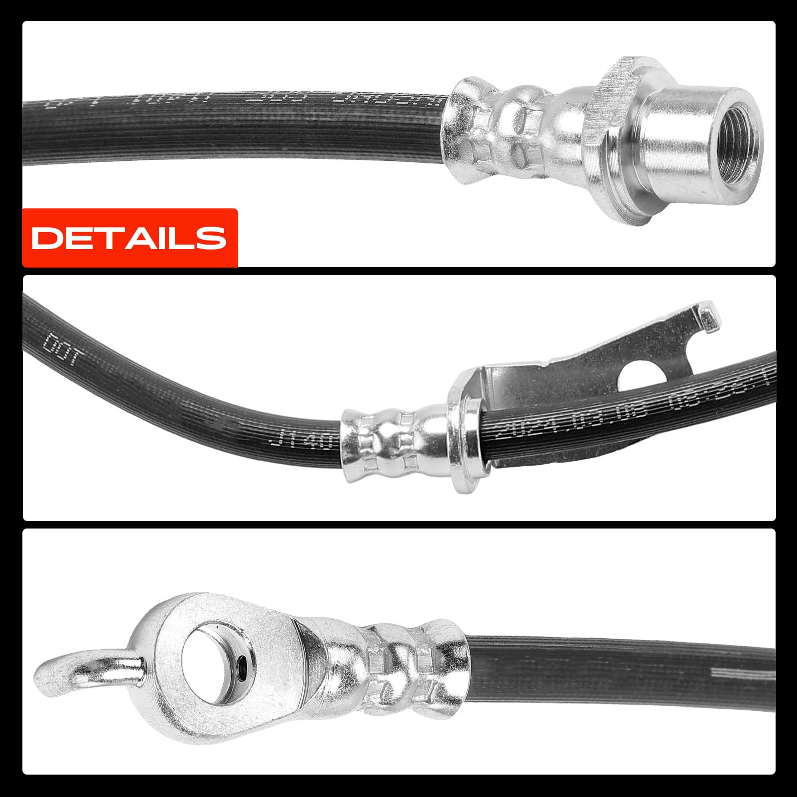Frankberg 2 mangueras de freno delanteras 18J4571 | Compatible con: Verso R2, A.u.r.i.s E18, C.o.r.o.l.l.a Sedán E15, Prius Plus W4, C.o.r.o.l.l.a Sedán E18 ZRE1