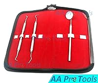 Vista 2 de AA PRO Kit de higiene dental con estuche, herramienta de dentista de grado profesional, juego de limpieza de acero suave para dientes blancos