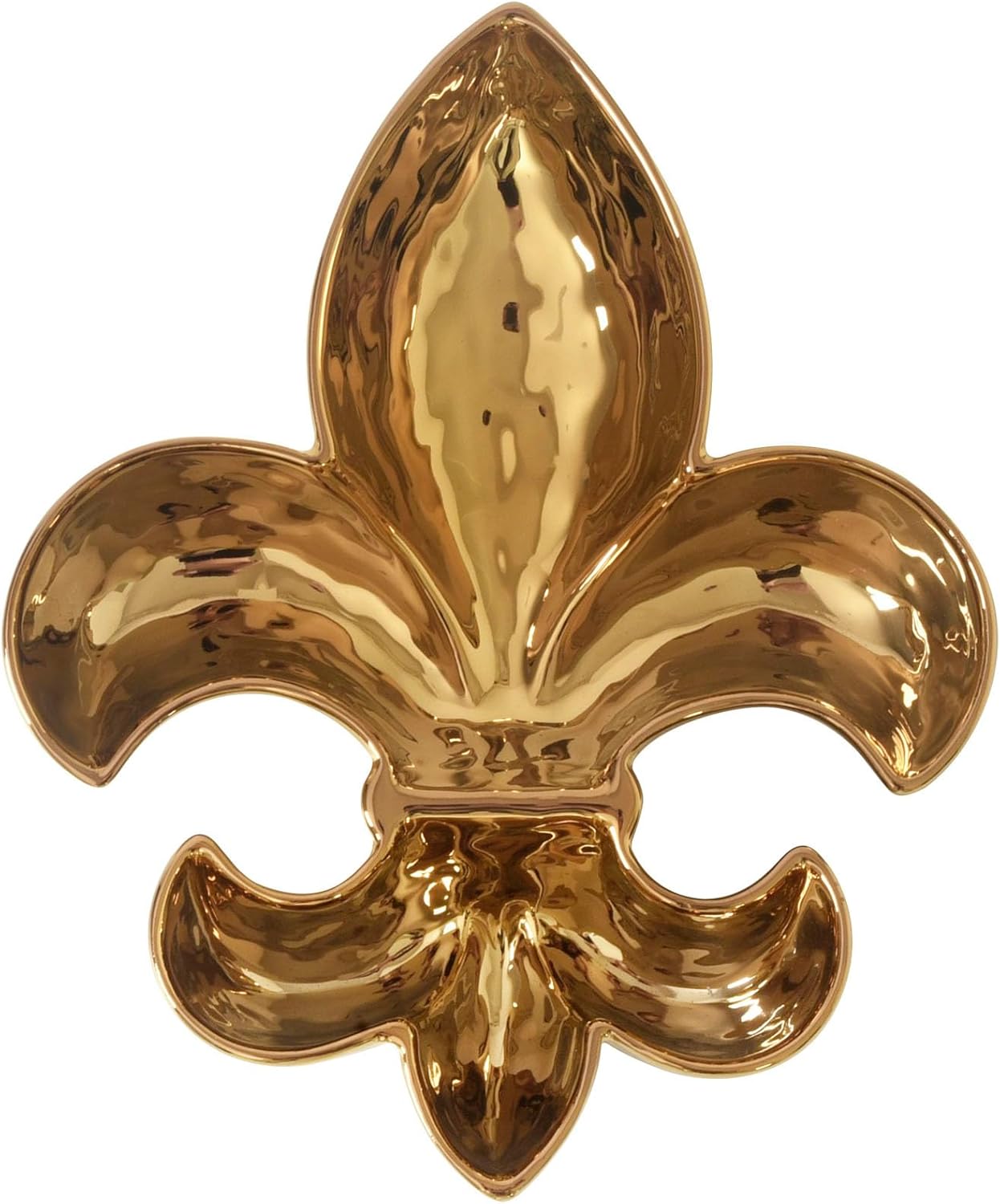 Pampa Bay Fleur-De-Lis Snack Bowl, 8.75" x 7.25" x 1.75"