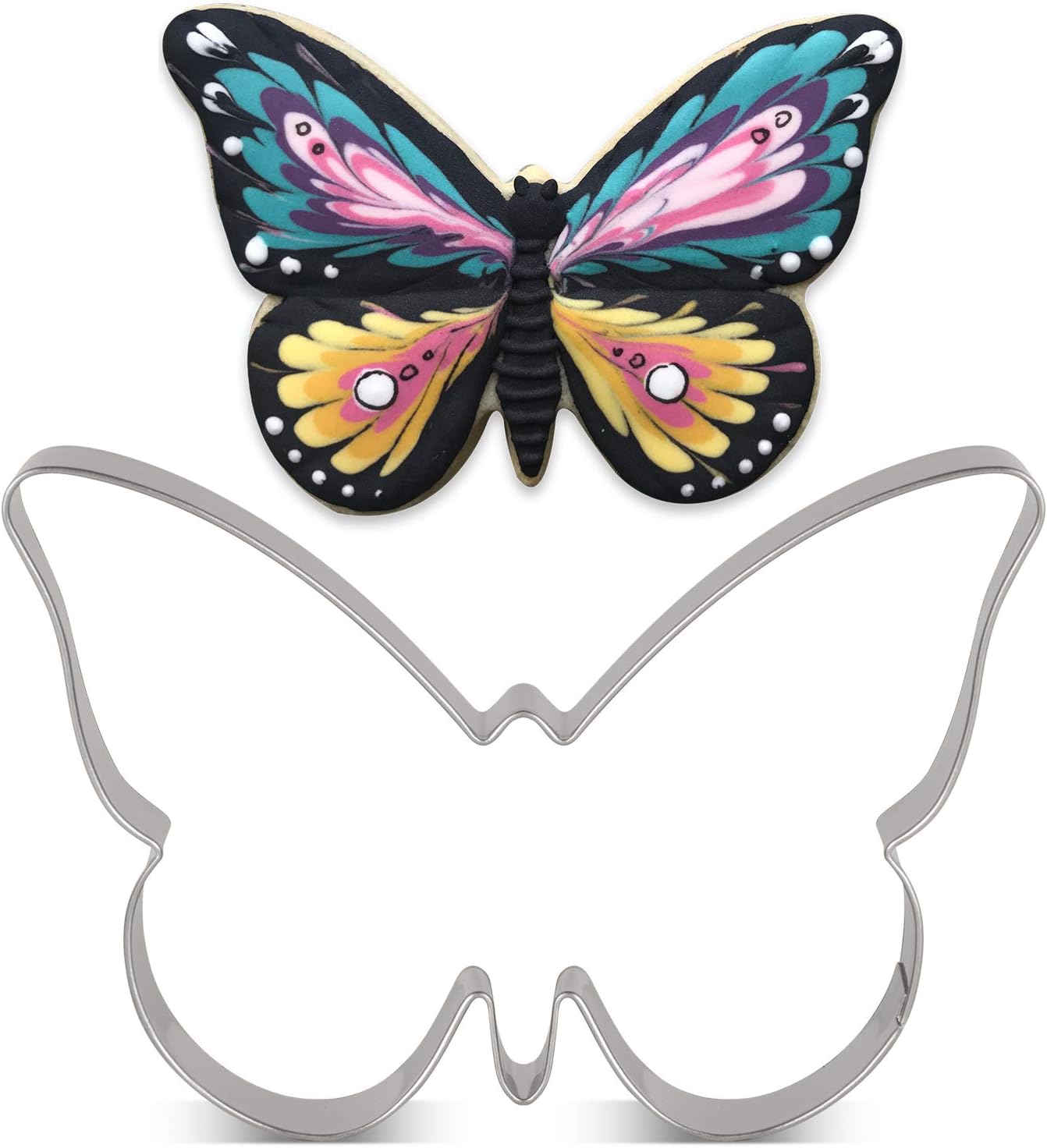 LILIAO Spring Butterfly Cookie Cutter, 4.5 x 3 inches