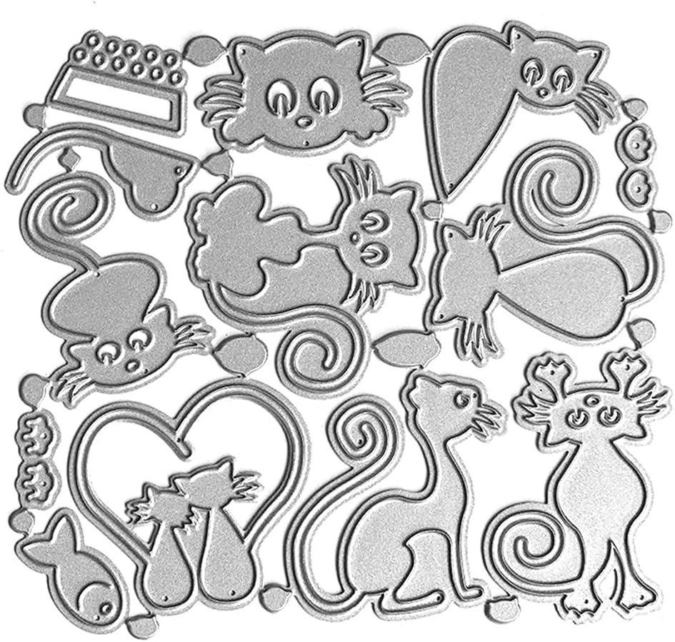 BUZHI Craft Card Making Embossing Stencil DIY Metal