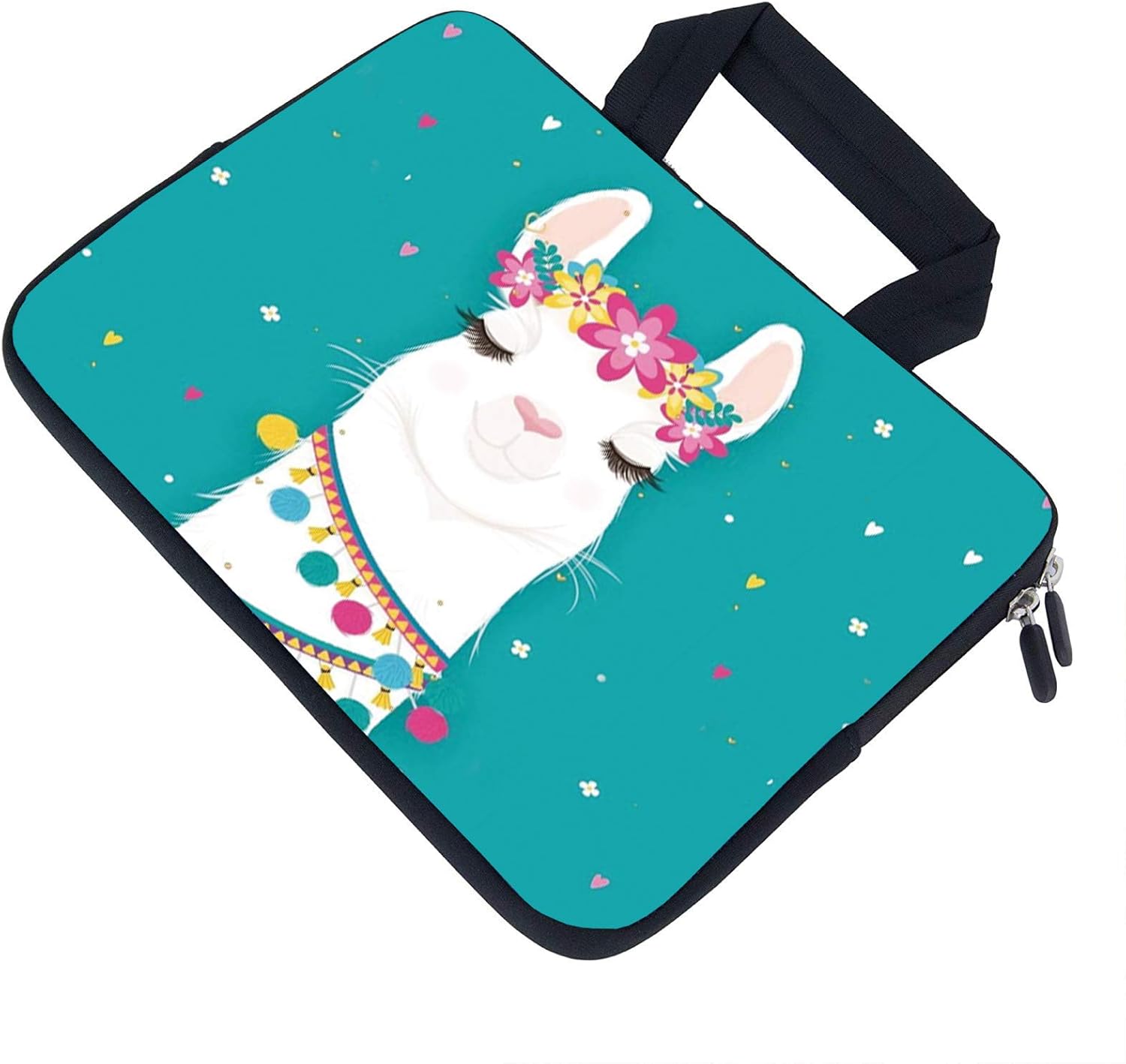 AMARY 11.6" 12" inch Laptop Handle Bag Neoprene Notebook Carrying Pouch Chromebook Sleeve Ultrabook Case Tablet Cover Fit Apple MacBook Air HP DELL Lenovo Asus Samsung (Alpaca) - Image 3