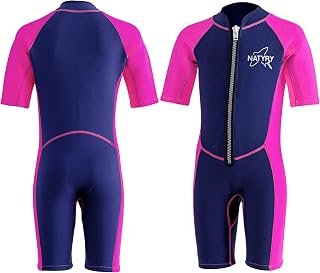 Kids Wetsuit, 2.5mm Neoprene Thermal Swimsuit, Full Wetsuit for Girls Boys and Toddler, Long Sleeve Kids Wet Suits for Swimming