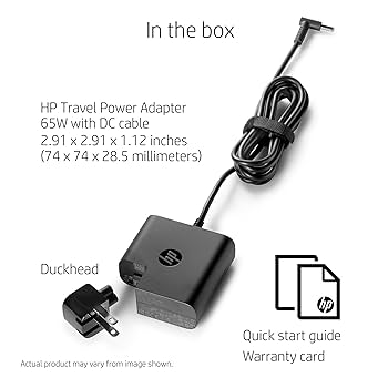 PC周辺機器 hp - hp 65W Slim Adapter Amazon.com: HP 65W Slim AC Adapter with USB Port (G6H47AA