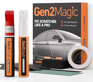 Race Red Touch Up Paint Pen Kit for Ford [Clear Coat Included], PQ Color Match for Scratches, Rock Chips, Bumper Dings, Easy Scratch Repair & Rust Remover for Ford Owners