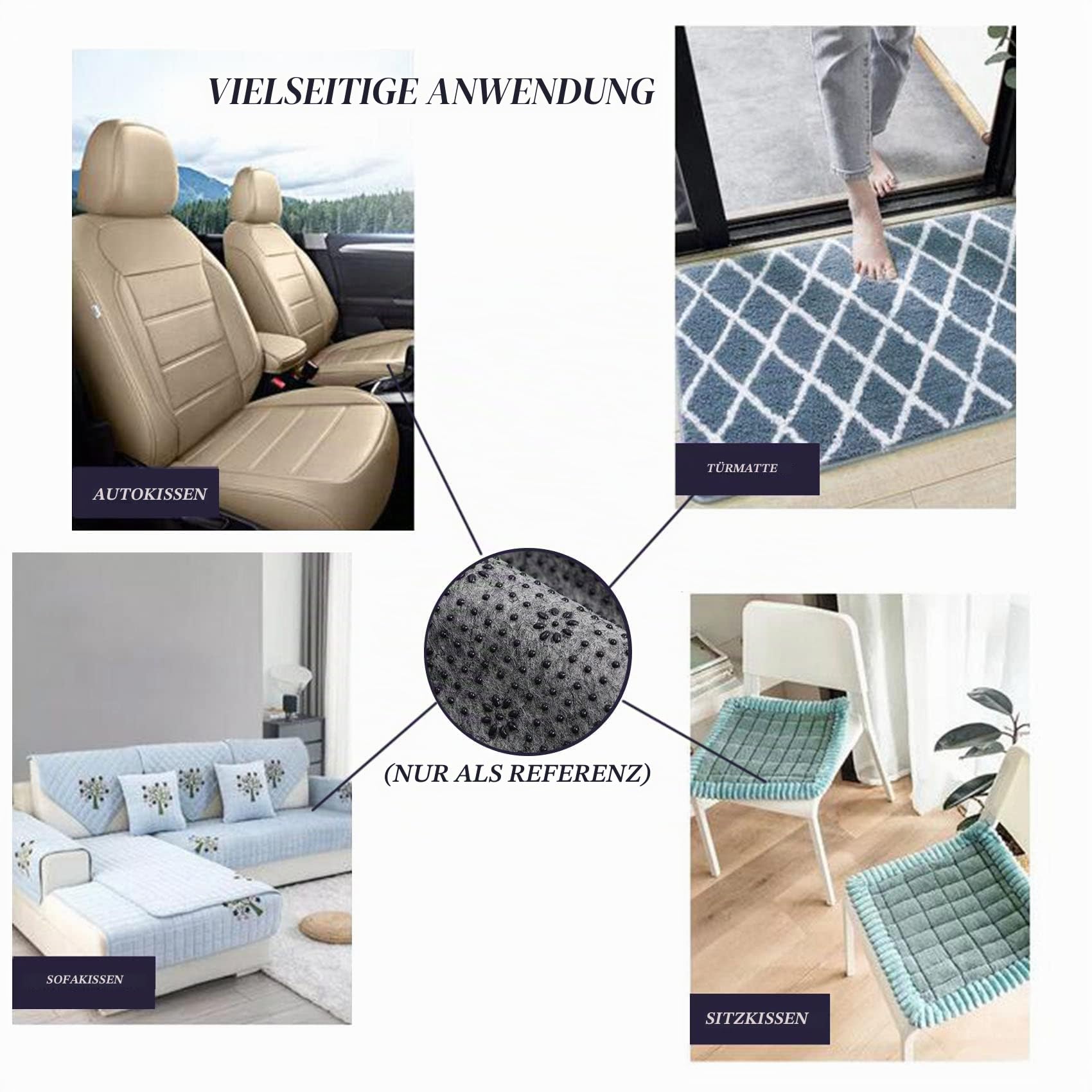 JoliJour Tufting Gewebe,1.8*4m Teppichunterlage,Rutschfestes Vinyl-Rückseite,Rutschfester Stoff mit Pflaumenblüten-Muster,für Primäre Tufting-Tücher,Teppich,Stanznadelgewebe,Rutschfestes Grundgewebe