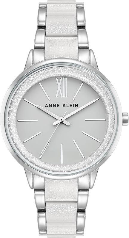 Anne Klein Reloj de pulsera de resina para mujer