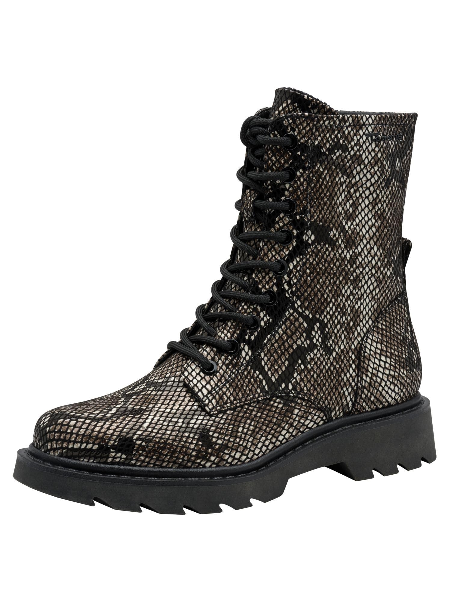 Tamaris Women's Boots 1-25918-43 073 Vegan M2590841 Black Snake, Black Snake, 4 UK
