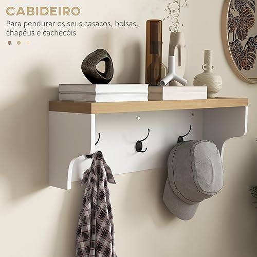 Miniatura 5 de HOMCOM Juego de banco de zapatos 2 en 1, 9 pares de estantes de almacenamiento de zapatos con árbol de pasillo, entrada moderna, pasillo, vestíbulo,