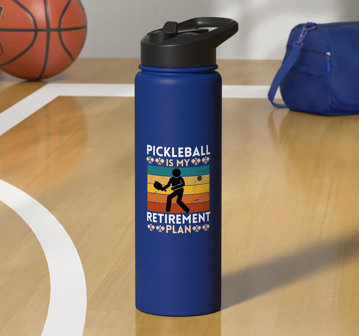 Pickleball Is My Retirement Plan Stainless Steel Insulated Water Bottle
