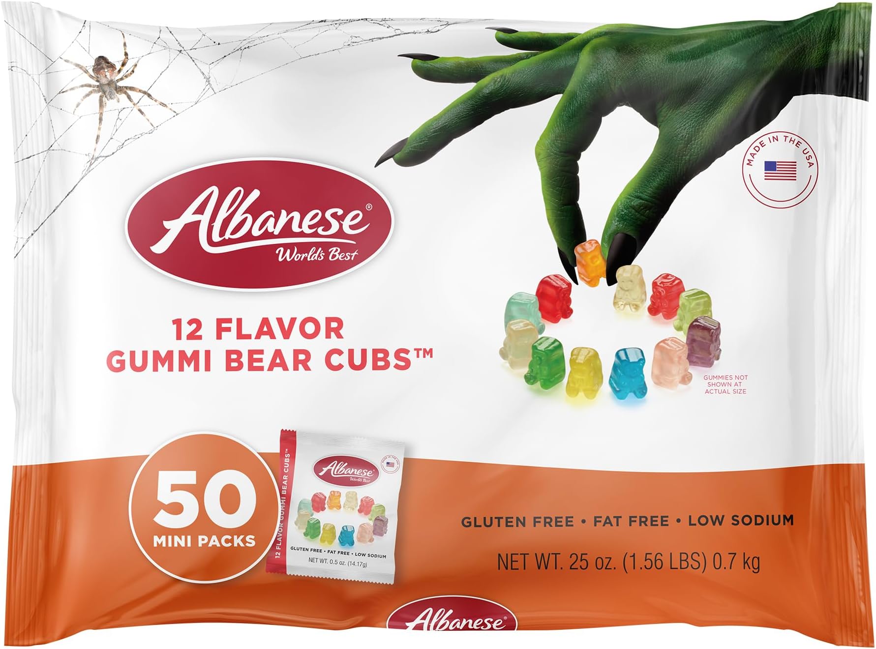 Amazon.com: Albanese World's Best Cottontail Gummies, Great Easter ...