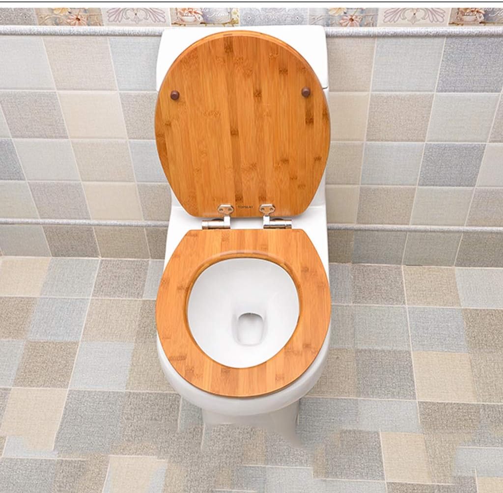 Wood Thickened Household Toilet Seat Plate Slow Down Silent Lacquer Thicken UVO Universal Thick and