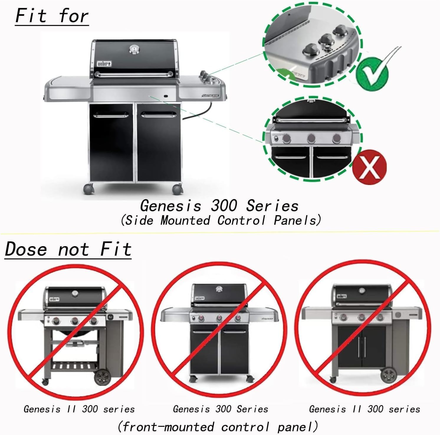Leship 24.5" Flavorizer Bars & 34" Burner Tube Set Replace for Weber 7539 67722, Genesis 300 Series Genesis E-310 E-320 E-330 S310 S320 Grill with Side-Mounted Control
