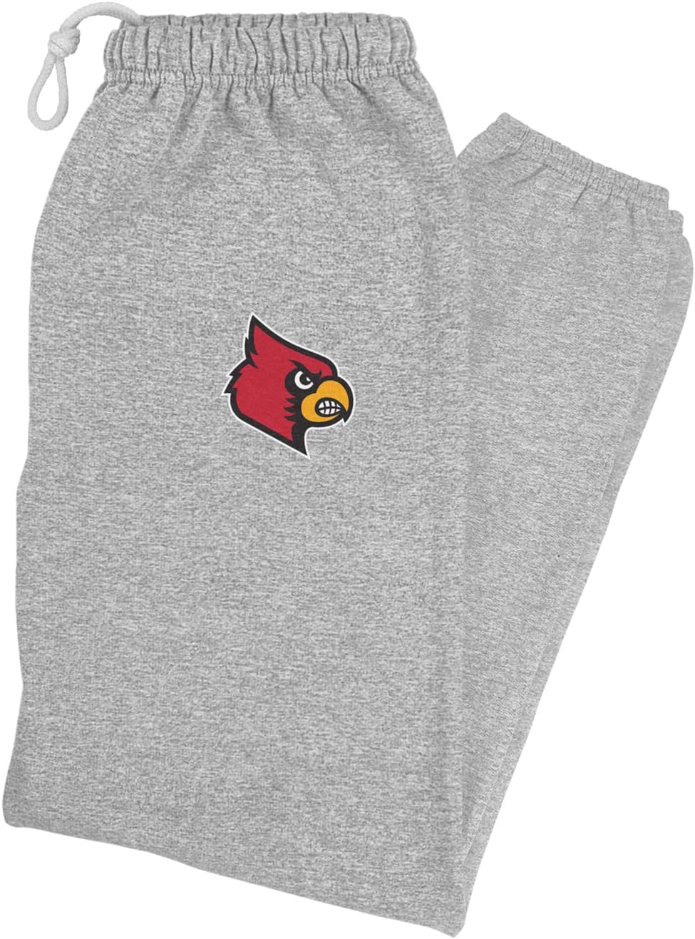 LOGOVISION University of Louisville School Logo Mens Jogger Sweatpants, Athletic Heather, Small
