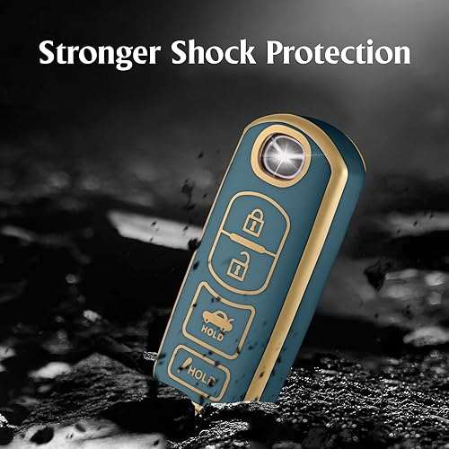 Miniatura 5 de Funda de TPU suave para llavero compatible con Mazda 3 6 8 Miata MX-5 CX-3 CX-5 CX-7 CX-9 234 botón de entrada sin llave control remoto llave