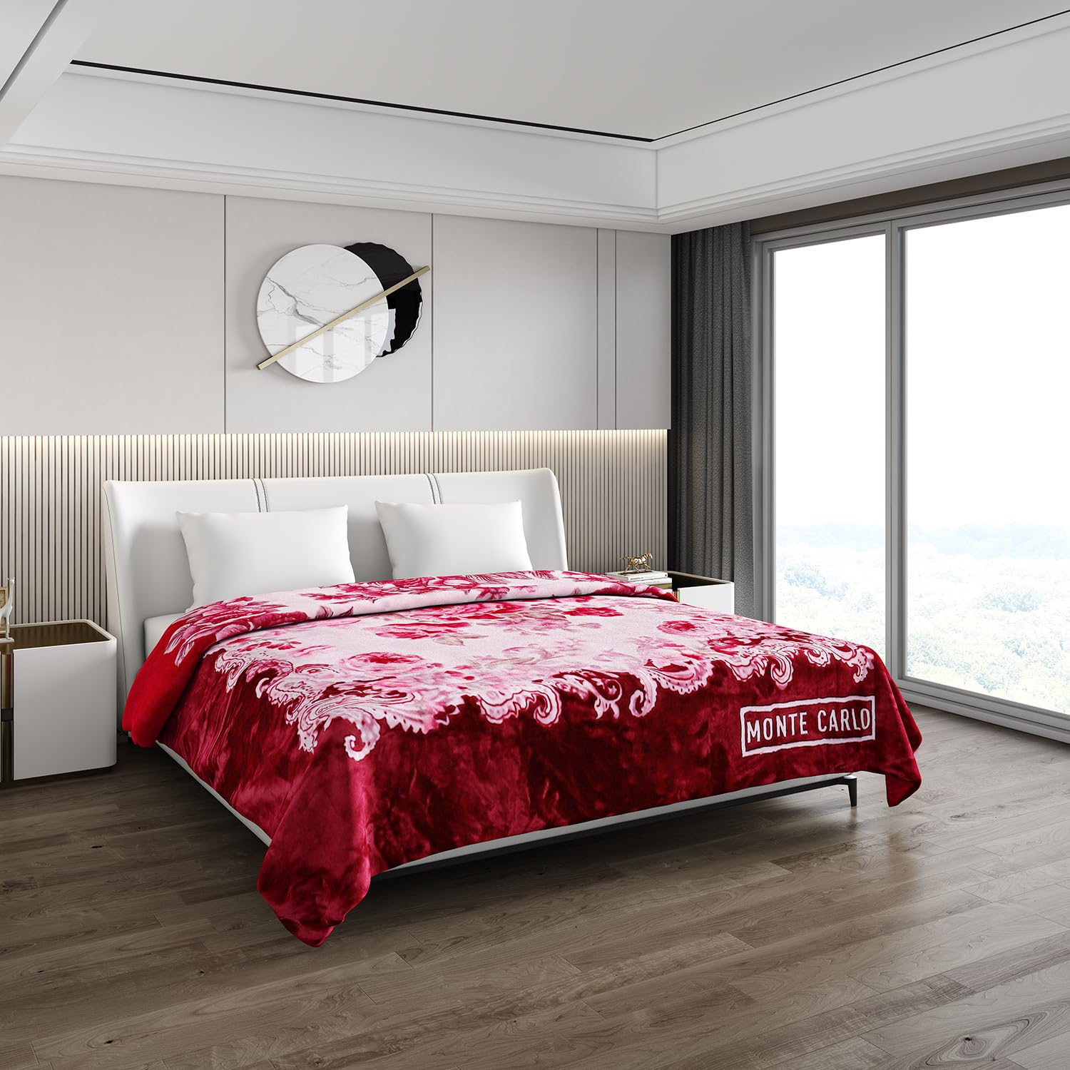 Buy Monte Carlo Supestar (650 GSM) Luxury 2 Ply Double Bed Blanket
