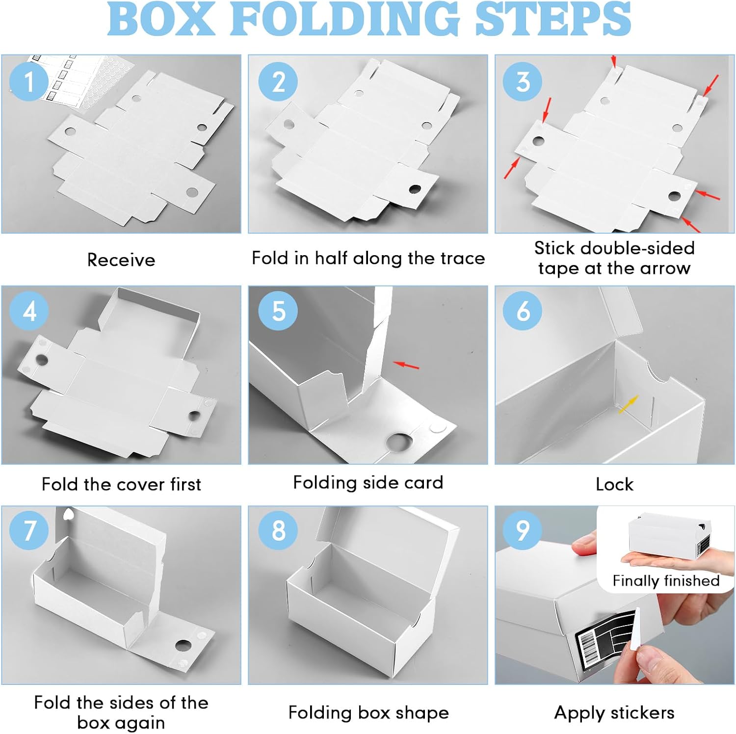 Fullhawl 12 Set Mini Sneaker Shoe Gift Boxes, White, 4.7 x 2.5 x 2 image 3