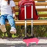 Menolana Backpack Hand Truck Backpack Trolley Pink Portable Compact,Foldable Collapsible Hand Cart Luggage Cart for Children Girl Kids