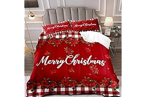 LUVIVIHOME Plaid Christmas Bedding: Festive Holiday Charm for Your Bedroom