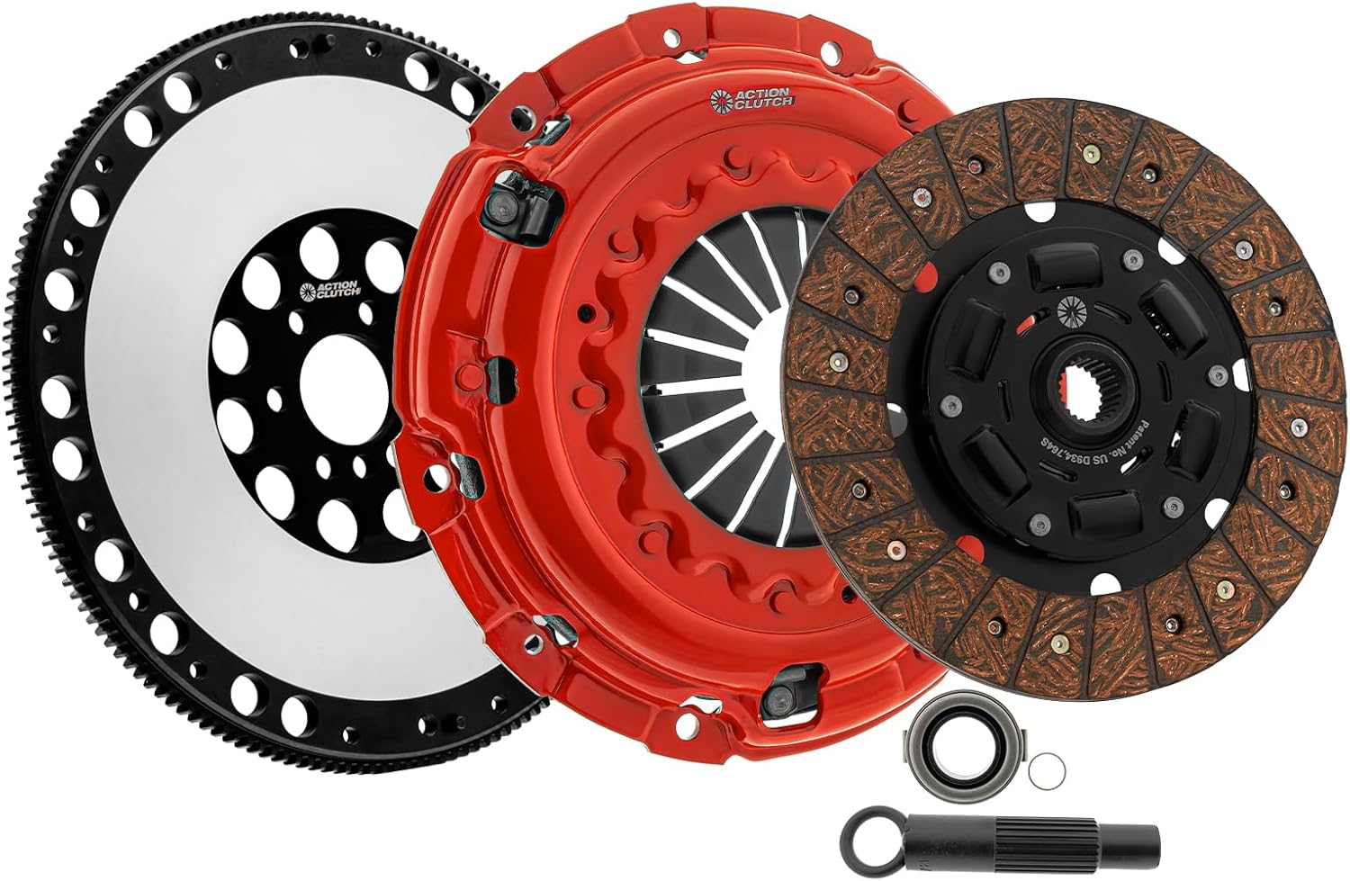 Performance Heavy Duty Stage 2 Complete Clutch Kit Set (1SC) Compatible with Acura RSX 2002-2006 / Acura CSX 2006-2011 2.0L DOHC (K20A3) Includes Lightened Flywheel