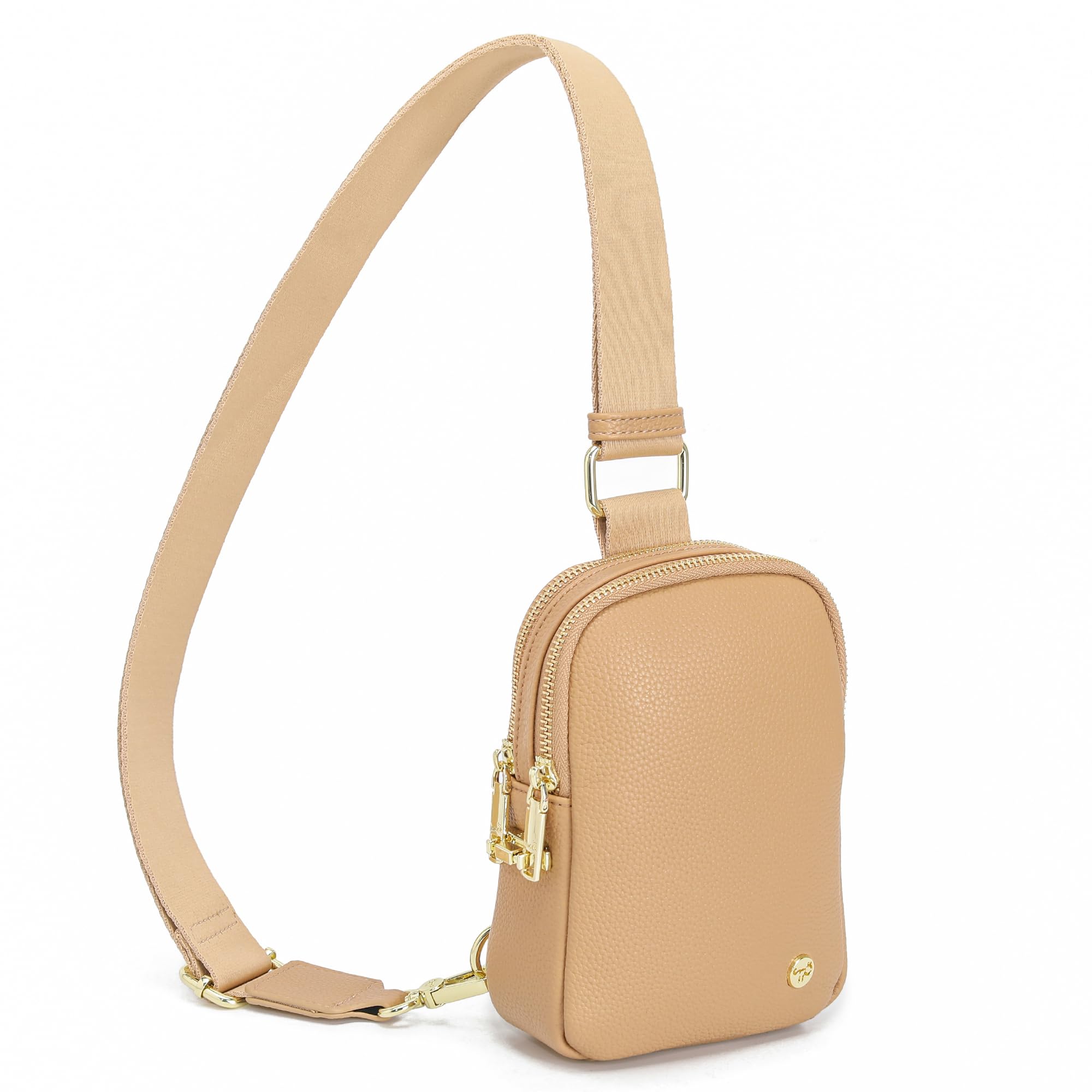 INICAT Travel Small Sling Bag Leather Crossbody Bags for Women Fanny Packs Cross Body Bag for Woman Cross Body Purses