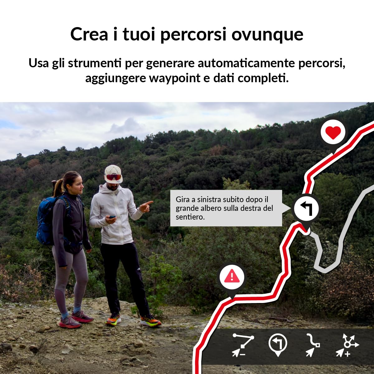 TwoNav Roc (32 GB) + Carta completa Italia TomTom, GPS con schermo da 2,7 pollici per MTB, ciclismo, gravel o bikepacking