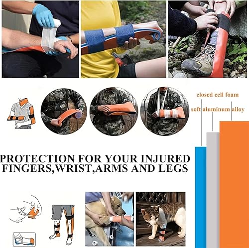 Miniatura 5 de IFAK Kit de trauma con torniquete, vendaje de 6 pulgadas, férula, kit táctico de primeros auxilios para automóvil, camping, senderismo y viajes con