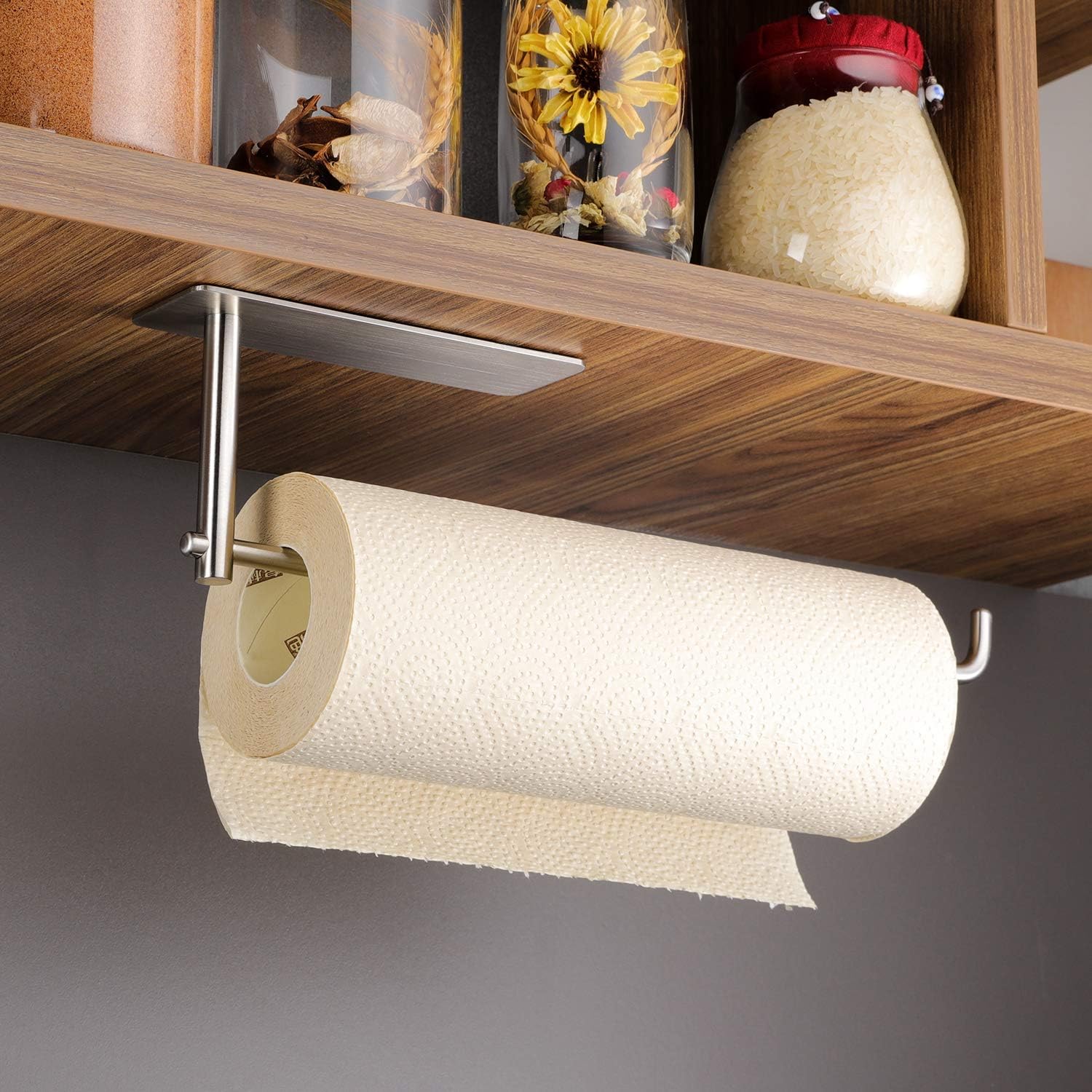 ZUNTO Self Adhesive Paper Towel Holder Easy OneHanded Tear Under