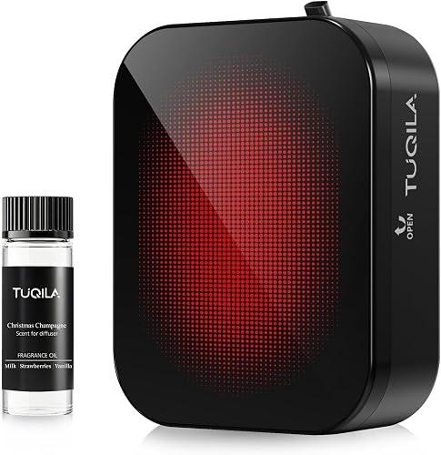 Waterless Essential Oil Diffuser Machine Plug-in or 3 D Batteries Operated | Cold Air Technology, No Water Needed, APP & Bluetooth Control, Ultra Quiet, 200ml Bottle Compatible for Home Hotel Office Car