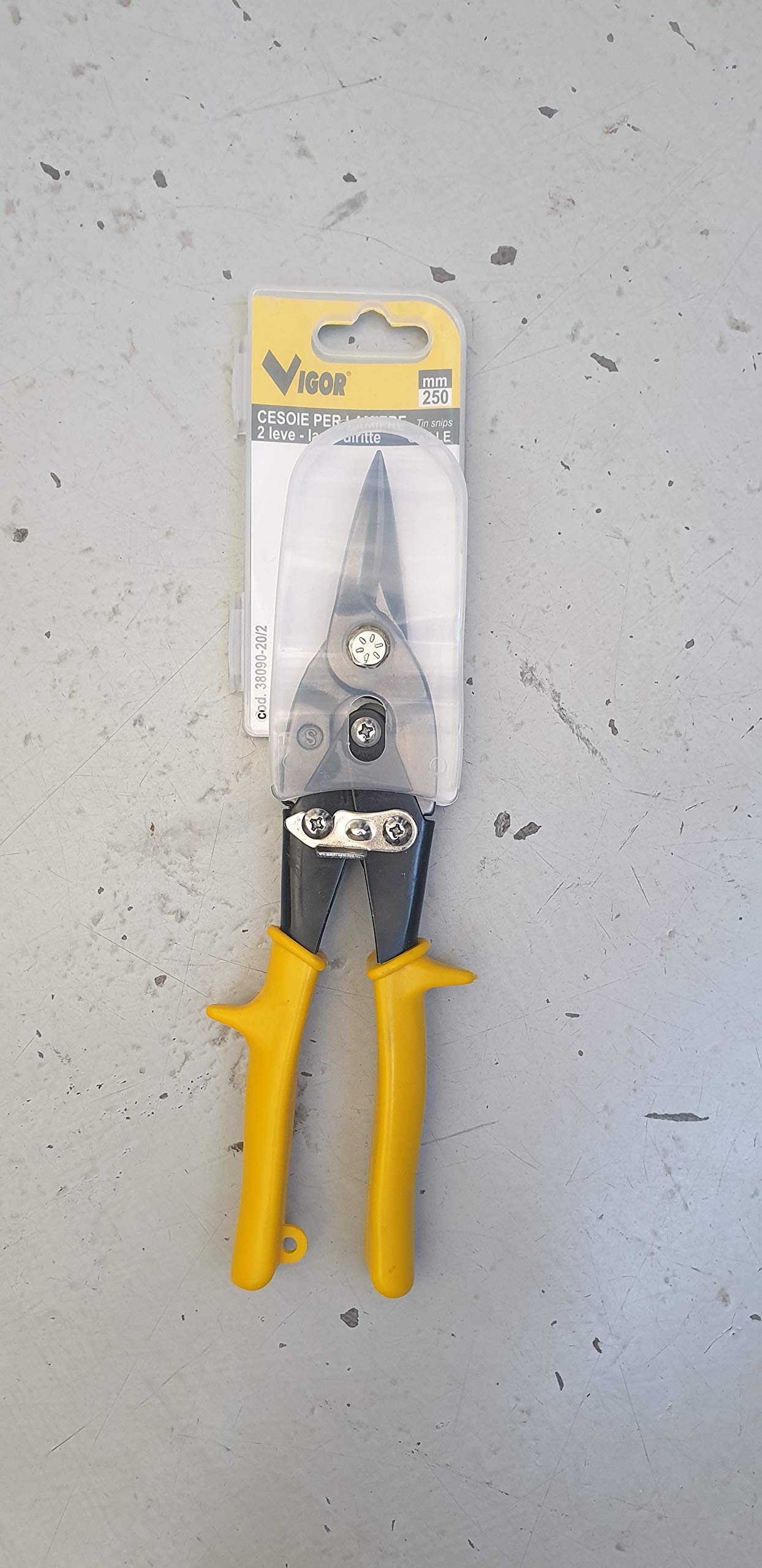 Cisaille pour tôles jaune Blinky 3809020 à lames droites pour métaux