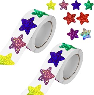 1000PCS Teacher Reward Stickers for Children Premium Well Done Reward Stickers for Children Behaviour,2.5cm Kids School Stickers,Teacher Stickers Primary Gold Star Stickers Teacher Supplies