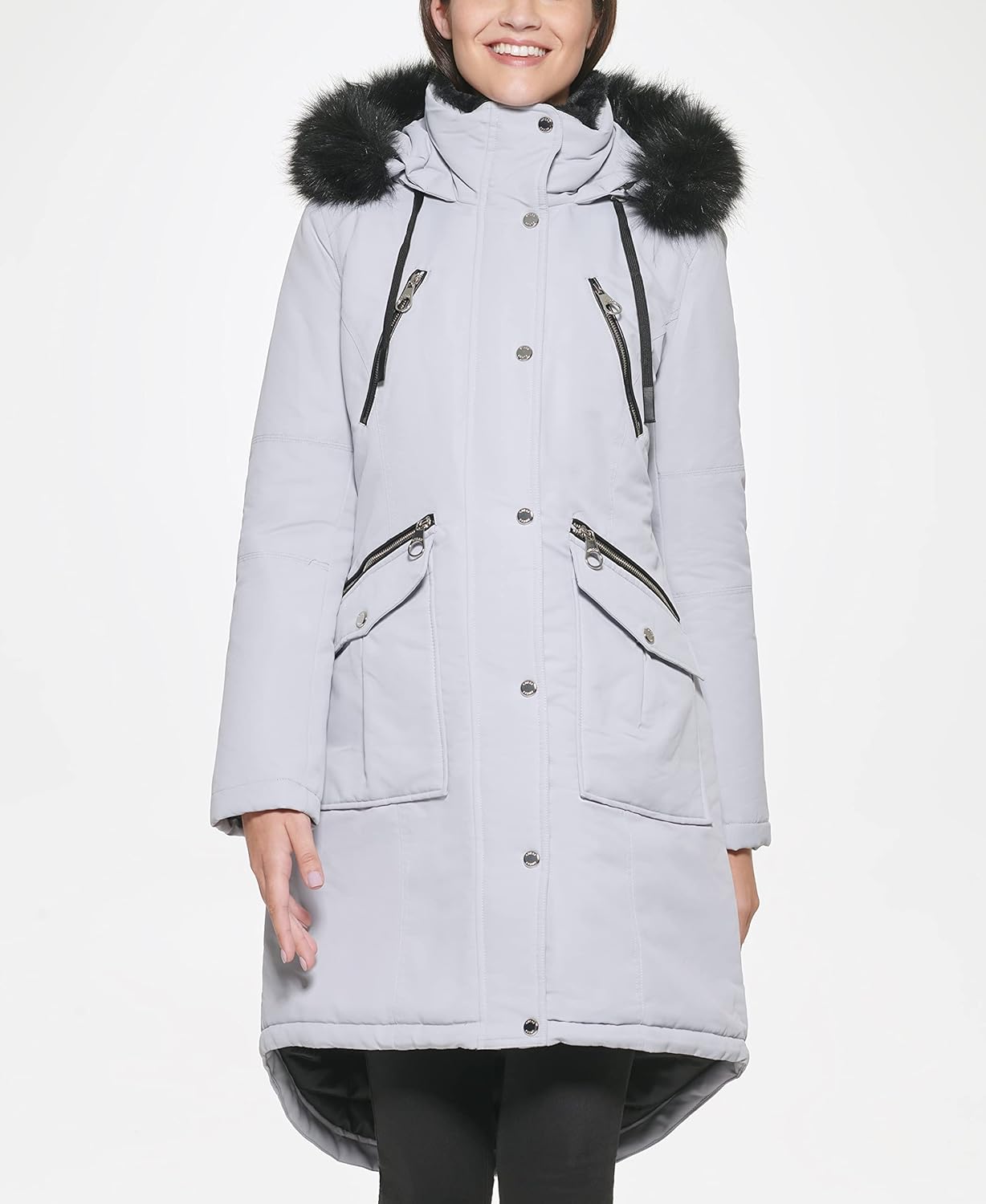 GUESS - Brandclub - GUESS Women's Long Anorak Coat, ST1, X-Large