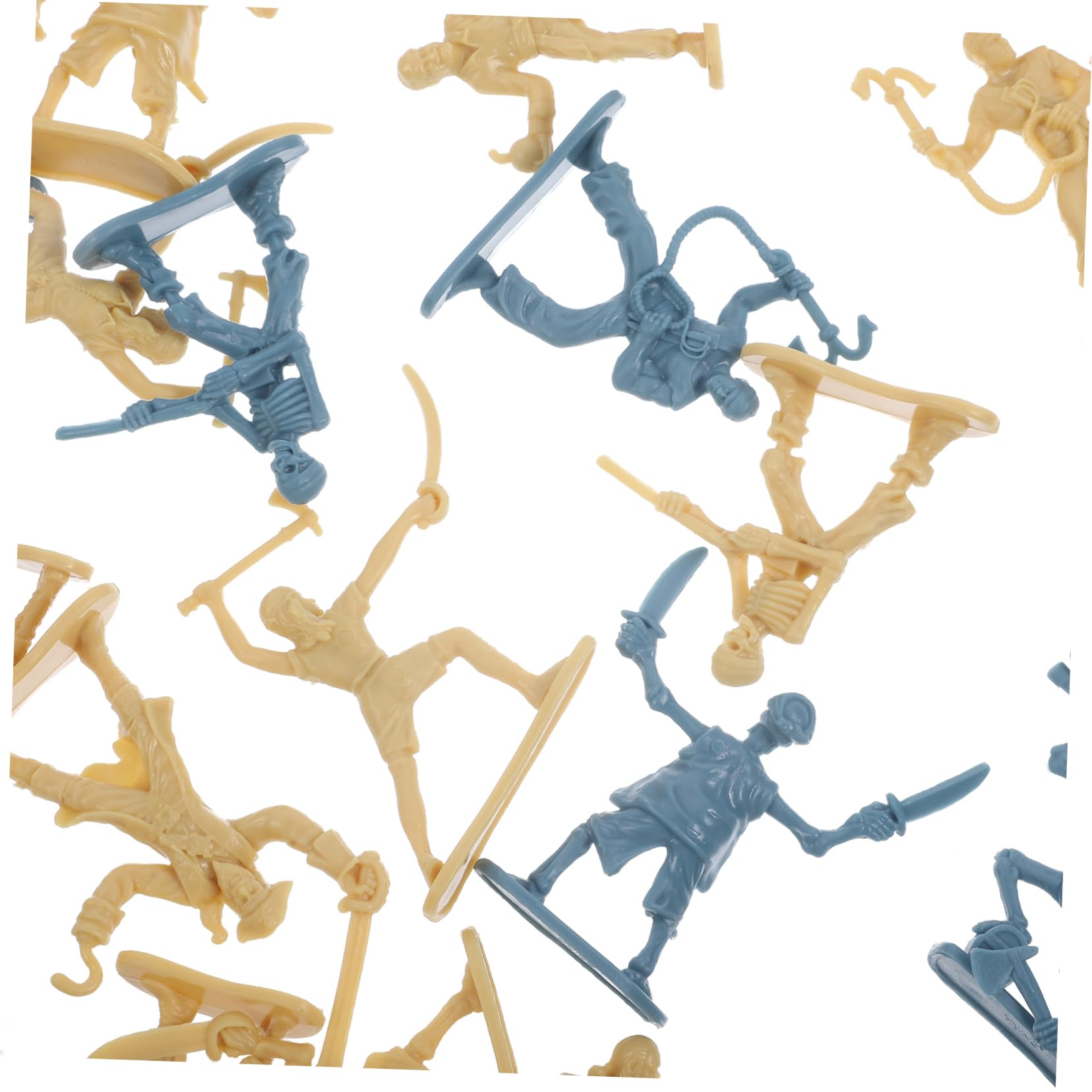 Amazon.co.jp: STAHAD Action Figure 100個 海賊の骸骨の置物 海賊兵士